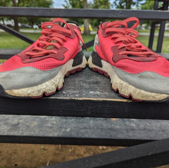 Adidas Men’s Nite Jogger “Shock Red” EE5883 Size 11.5 - Picture 7 of 10